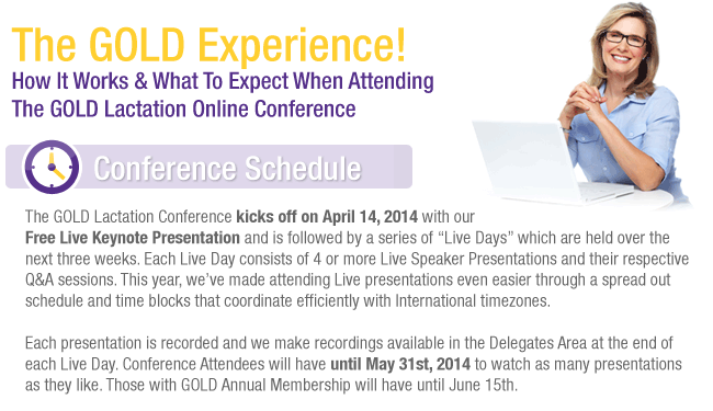 How GOLD Lactation Conference Works